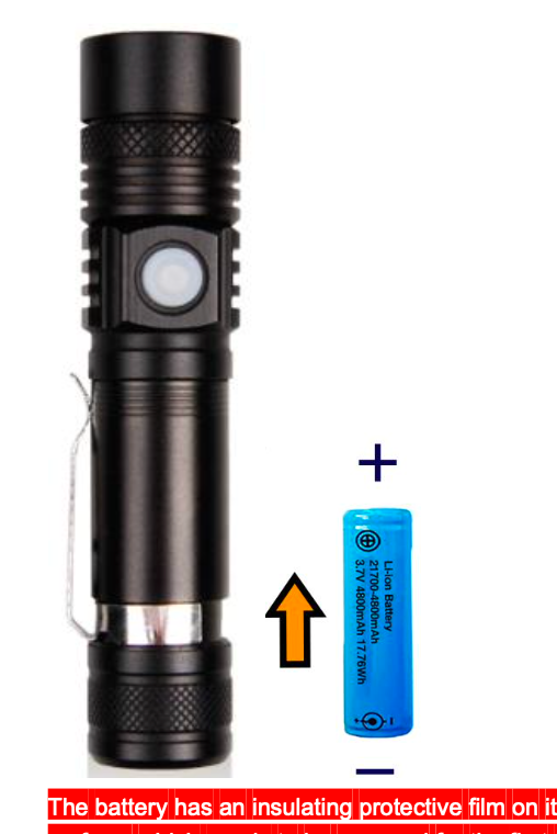 Tactical Mini Flashlight (4.9inches)